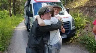 Harcerze pomogli choremu mężczyźnie