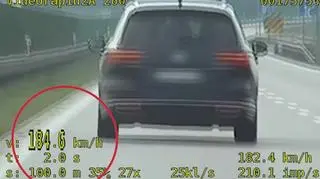 Kierowca przekroczył dopuszczalną prędkość o 74 km/h
