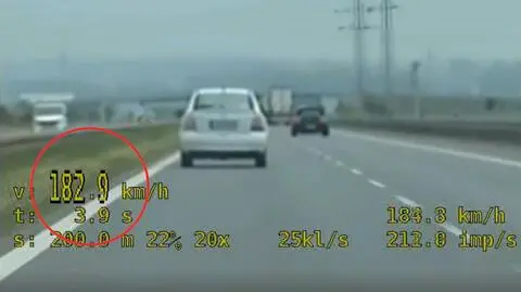 Nietrzeźwy na "ekspresówce". Wjeżdżał na białą linię, pędził ponad 180 kilometrów na godzinę