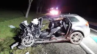 Kierująca audi zginęła na miejscu
