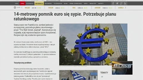 14-metrowy pomnik euro się sypie. Potrzebuje planu ratunkowego