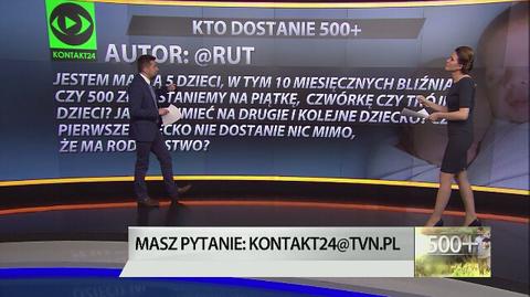 500 plus bez tajemnic. Wy pytanie, my odpowiadamy