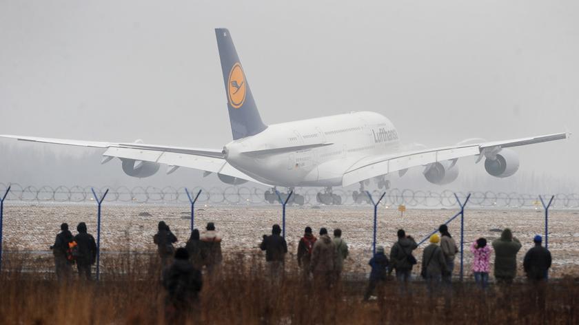 Airbus A380 odleciał z Warszawy