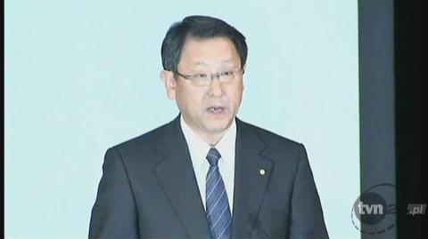 Akio Toyoda przeprasza/TVN CNBC Biznes