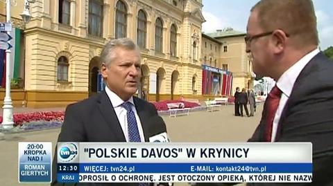 Aleksander Kwaśniewski na Forum Ekonomicznym w Krynicy