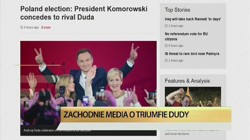 Andrzej Duda nowym prezydentem. Komentarze zagranicznej prasy 