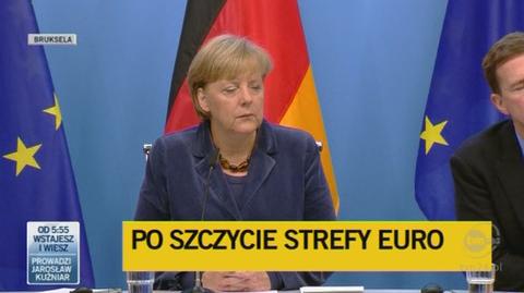Angela Merkel o ustaleniach szczytu (TVN24)