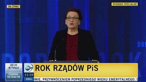 Anna Zalewska o reformie edukacji