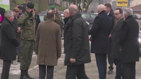 Antoni Macierewicz i Mateusz Morawiecki w Szczecinie