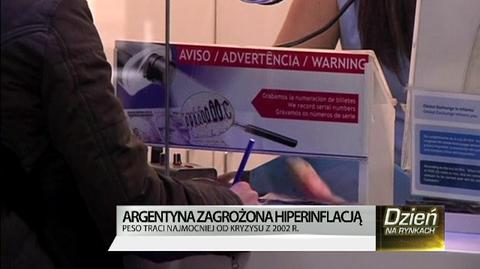 Argentyna zagrożona hiperinflacją. Peso traci najmocniej od kryzysu z 2007 roku