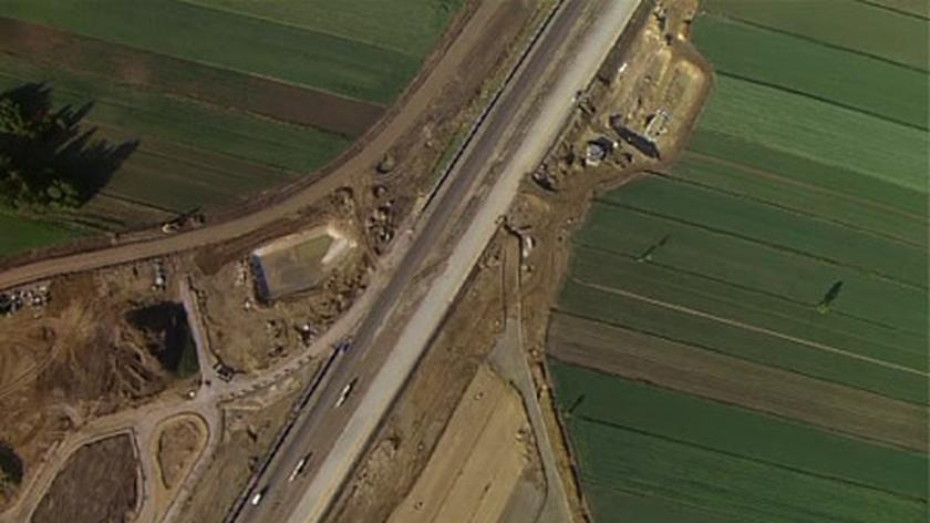 Autostrada A2 z widoku "Błękitnego 24" (TVN24)