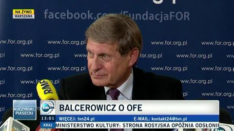 Balcerowicz: Tutaj nie chodzi o żadną debatę a o propagandę