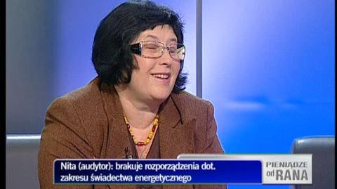 Barbara Nita, audytor energetyczny, o certyfikatach energetycznych (TVN CNBC Biznes)