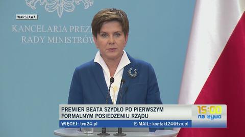 Beata Szydło o budżecie