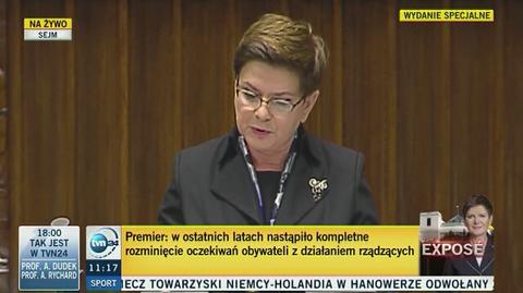 Beata Szydło o planie na pierwsze 100 dni