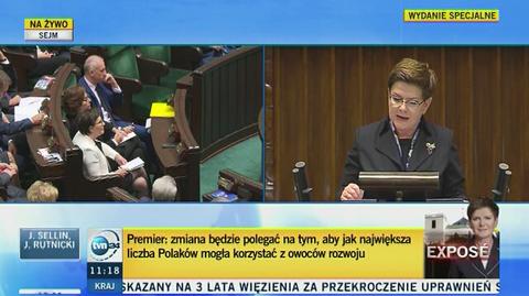 Beata Szydło o polityce prorodzinnej