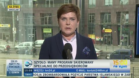 Beata Szydło: powołam Narodowe Forum Przedsiębiorców