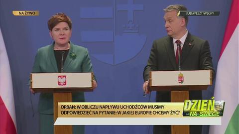Beata Szydło w Budapeszcie o planie rozwojowym dla Polski