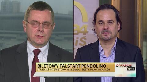 Biletowy falstart Pendolino. Komentują Jerzy Polaczek i Jakub Majewski 