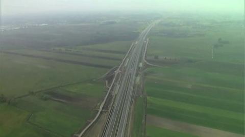 Błękitny 24 nad odcinkiem C autostrady A2 