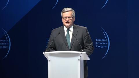 Całe wystąpienie prezydenta Bronisława Komorowskiego w czasie EKG w Katowicach 