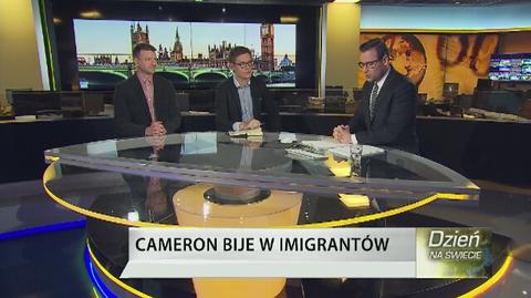 Cameron bije w imigrantów