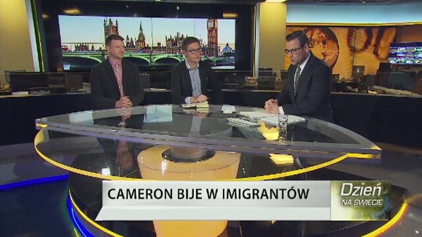 Cameron bije w imigrantów