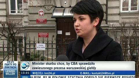 CBA sprawdzi prezesa giełdy