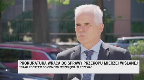 Mierzeja Wiślana. Prok. Mariusz Marciniak o wszczęciu śledztwa ws. byłego ministra Marka Gróbarczyka