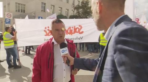 Związkowcy protestują w Warszawie (27 września 2024)