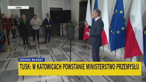 Donald Tusk o utworzeniu ministerstwa przemysłu w Katowicach