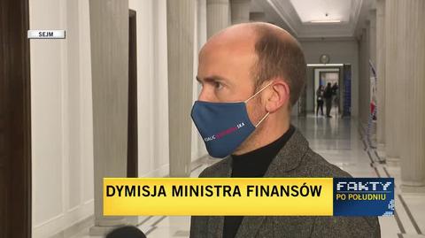 Budka: wymyślili narrację, że minister finansów się podał do dymisji 