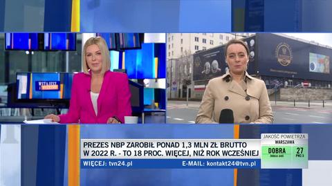 Prezes NBP zarobił w 2022 roku ponad 1,3 miliona złotych brutto