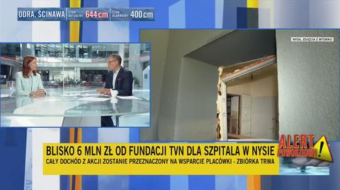 "Z tego co wiem, jesteśmy pierwszą organizacją, która przekazała szpitalowi fizycznie pieniądze"