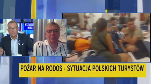 Paweł Niewiadomski o sytuacji turystów na Rodos
