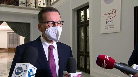 Mateusz Morawiecki po głosowaniu w Sejmie