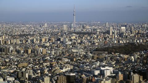 Zatłoczone ulice Tokio