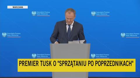 Donald Tusk o detektywie Daniela Obajtka