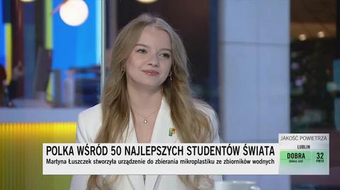 Martyna Łuszczek w TVN24