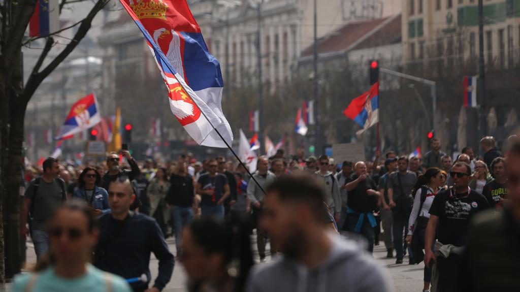 Protest w Belgradzie