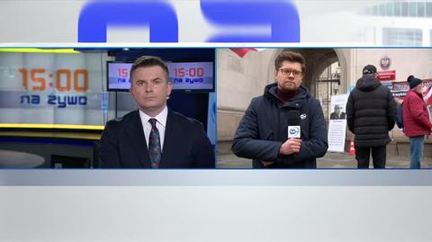 Reporter TVN24 o protestach rolników