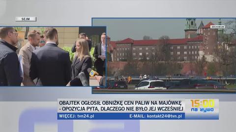 Rzeczniczka Orlenu na konferencji posłów opozycji