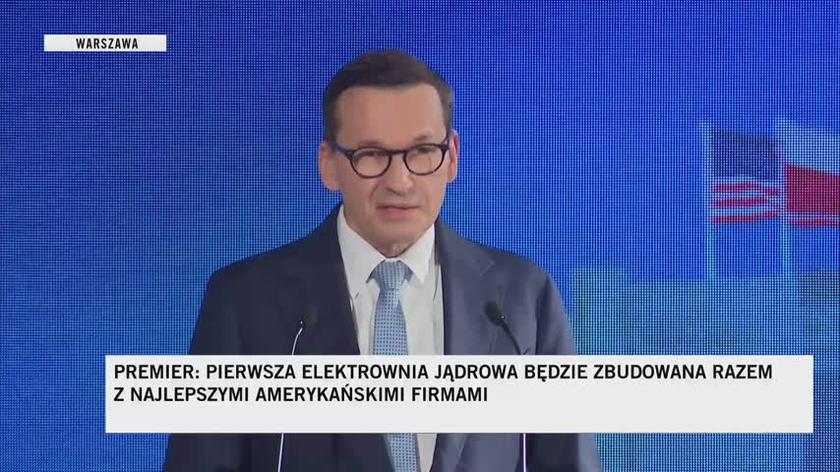 Premier Morawiecki o energetyce jądrowej w Polsce