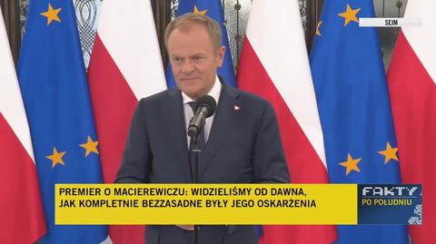 Donald Tusk: mam zaufanie do pani minister