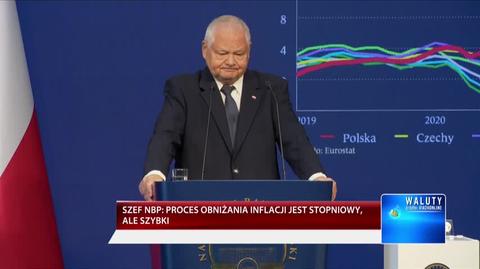 Prezes NBP Adam Glapiński o wysokiej inflacji bazowej