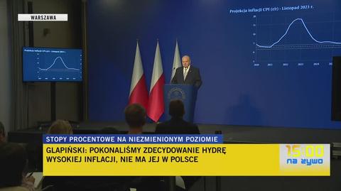 Glapiński: inflacja będzie się obniżać