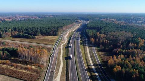 Prezydent Duda podczas otwarcia odcinka drogi ekspresowej S7