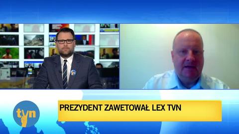 Lewicki o zawetowaniu lex TVN - cała rozmowa