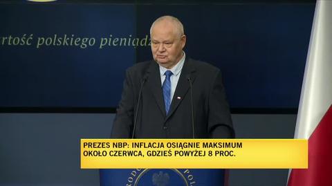 Glapiński: będę namawiał RPP do jeszcze jednej podwyżki stóp (wypowiedź z 5 stycznia 2022)