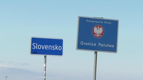 Kontrole na polsko-słowackiej granicy. Nie dojechała do firmy na Słowację (wideo z 4 października 2023)